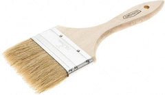 Osborn - 3" Flat Hog Chip Brush - 1-1/2" Bristle Length, 5-1/4" Wood Dowel Handle - A1 Tooling