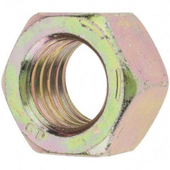 Value Collection - 5/8-11 UNC Steel Right Hand Hex Nut - 15/16" Across Flats, 35/64" High, Zinc Yellow Dichromate Finish - A1 Tooling