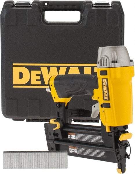 DeWALT - 5/8 to 2" Nail Length, 5/8 to 2" Nail Diam, 18 Gauge Brad Air Nailer Kit - 70 to 120 psi - A1 Tooling