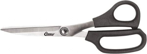 Clauss - 5" LOC, 8" OAL Stainless Steel Straight Trimmers - Glass Filled Nylon Straight Handle, For Paper, Fabric - A1 Tooling