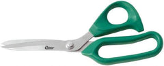 Clauss - 6" LOC, 9" OAL Stainless Steel Bent Shears - Plastic Offset Handle, For Paper, Fabric - A1 Tooling