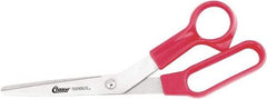 Clauss - 5" LOC, 8-1/2" OAL Stainless Steel Bent Shears - Plastic Offset Handle, For Paper, Fabric - A1 Tooling