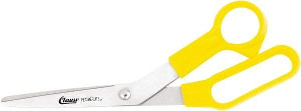 Clauss - 5" LOC, 8-1/2" OAL Stainless Steel Bent Shears - Plastic Offset Handle, For Paper, Fabric - A1 Tooling