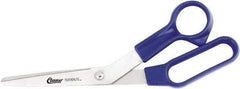 Clauss - 5" LOC, 8-1/2" OAL Stainless Steel Bent Shears - Plastic Offset Handle, For Paper, Fabric - A1 Tooling