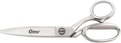 Clauss - 6" LOC, 12-1/2" OAL Steel Dubbed Trimmers - Steel Bent Handle, For Paper, Fabric - A1 Tooling