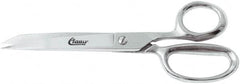 Clauss - 4" LOC, 8" OAL Straight Shears - Steel Straight Handle, For Paper, Fabric - A1 Tooling