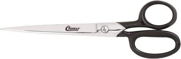 Clauss - 4" LOC, 11-11/16" OAL Straight Shears - Straight Handle, For Paper, Fabric - A1 Tooling