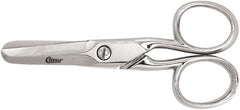 Clauss - 1" LOC, 7-5/64" OAL Scissors - Steel Handle, For Paper, Fabric - A1 Tooling