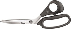 Clauss - 6" LOC, 9-1/2" OAL Stainless Steel Bent Shears - Plastic Offset Handle, For Paper, Fabric - A1 Tooling