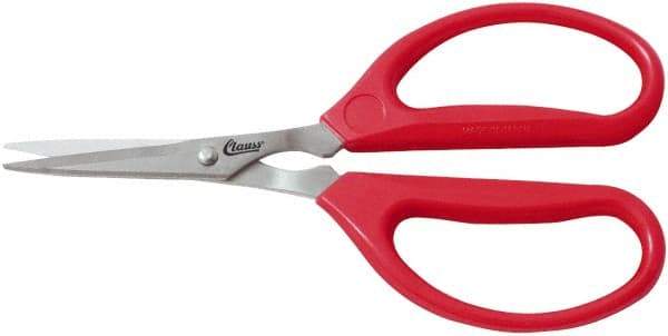 Clauss - 3" LOC, 9-1/4" OAL Stainless Steel Trimmers - Plastic Handle, For Paper, Fabric - A1 Tooling