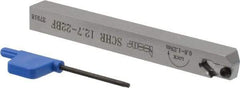 Iscar - SCH, External, Right Hand, 0.315" Max Depth of Cut, 0.02 to 0.098" Groove Width, Indexable Grooving Tool Holder - SCIR 22 Insert Compatibility, 1/2" Shank Height, 1/2" Shank Width, 4.921" OAL - A1 Tooling