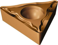 Sandvik Coromant - TCMT21.52 UM Grade 1125 Carbide Turning Insert - TiAlN/AlCr2O3 Finish, 60° Triangle, 1/4" Inscr Circle, 3/32" Thick, 1/32" Corner Radius - A1 Tooling