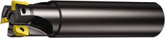 Sandvik Coromant - 3/4" Cut Diam, 5.8mm Max Depth of Cut, 3/4" Shank Diam, 110mm OAL, Indexable Square Shoulder End Mill - 390R-070204E-ML Inserts, Cylindrical Shank, 90° Lead Angle, Through Coolant, Series CoroMill 390 - A1 Tooling