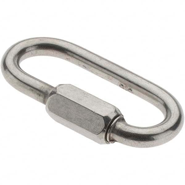 Value Collection - Stainless Steel Quick Link - 3/16" Diameter, 800 Lb Load Limit - A1 Tooling