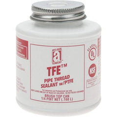 Value Collection - 4 oz Brush Top Can Pipe Sealant - PTFE Based, 500°F Max Working Temp - A1 Tooling