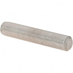 Value Collection - 3/16" Diam x 1" Pin Length Grade 8 Alloy Steel Standard Dowel Pin - C 50-58 Hardness, 7,200 Lb Breaking Strength, 1 Beveled & 1 Rounded End - A1 Tooling