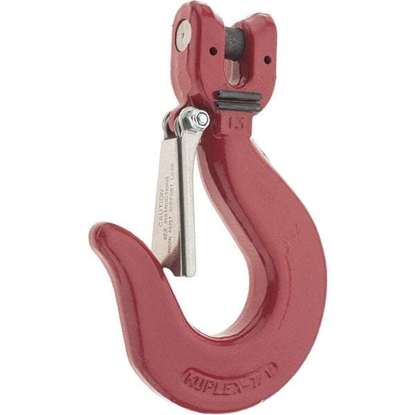 Value Collection - 1/2" Chain Diam, 100 Chain Grade Clevis Hook - 15,000 Lb Capacity, 1-11/16" ID, 3/4" Pin Diam, 2" Hook Throat, 6-1/8" OAL - A1 Tooling