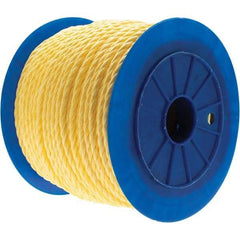 Value Collection - 600' Max Length Polypropylene Twisted Rope - 3/8" Diam - A1 Tooling