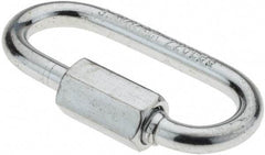 Value Collection - Zinc Plated Carbon Steel Quick Link - 1/8" Diameter, 220 Lb Load Limit - A1 Tooling