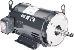 US Motors - ODP Enclosure, No Thermal Protection, 1,740 RPM, 208-230/460 Volt, 60 Hz, Three Phase Energy Efficient Motor - Size 143 Frame, Rigid Mount, 1 Speed, Ball Bearings, 3.1-3/1.5 Full Load Amps, F Class Insulation, CCW Lead End - A1 Tooling