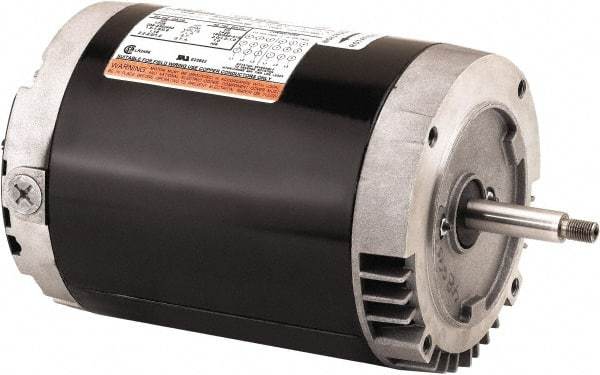 US Motors - 1 hp, ODP Enclosure, No Thermal Protection, 3,450 RPM, 208-230/460 & 190/380 Volt, 60 Hz, Three Phase Standard Efficient Motor - Size 56 Frame, C-Face Mount, 1 Speed, Ball Bearings, 3.6-3.8/1.9 Full Load Amps, B Class Insulation, CCW Lead End - A1 Tooling