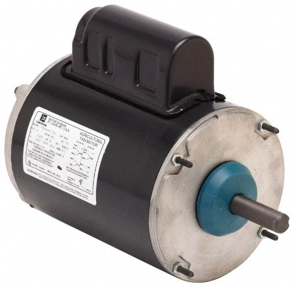 US Motors - 1/2 hp, TEAO Enclosure, Auto Thermal Protection, 850 RPM, 115/230 Volt, 60 Hz, Industrial Electric AC/DC Motor - Size 48 Frame, Stud Mount, 1 Speed, Ball Bearings, 6.0/3.0 Full Load Amps, B Class Insulation, CCW Lead End - A1 Tooling