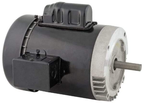 US Motors - 3/4 hp, TEFC Enclosure, Auto Thermal Protection, 1,725 RPM, 115/208-230 Volt, 60 Hz, Capacitor Start Motor - Size 56C Frame, C-Face Mount, 1 Speed, Ball Bearings, 10.92 Full Load Amps, B Class Insulation, Reversible - A1 Tooling