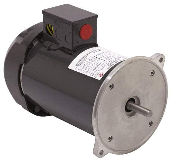 US Motors - 1/2 hp, TEFC Enclosure, Manual Thermal Protection, 1,725 RPM, 115/230 Volt, 60 Hz, Industrial Electric AC/DC Motor - Size 56 Frame, Flange Mount, 1 Speed, Ball Bearings, 8.6/4.3 & 10.4/5.4 Full Load Amps, B Class Insulation, Reversible - A1 Tooling