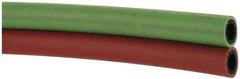 Parker - 1/4" Inside x 17/32" Outside Diam, Grade R Welding Hose - Green & Red, Twin Style, 200 psi Working Pressure - A1 Tooling