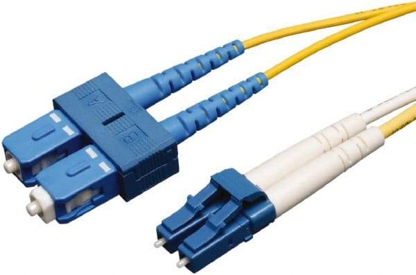 Tripp-Lite - 10' Long, LC/SC Head, Singlemode Fiber Optic Cable - Aqua, Use with LAN - A1 Tooling