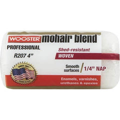 Wooster Brush - 1/4" Nap, 4" Wide Paint Roller Cover - Smooth Texture, Mohair Blend - A1 Tooling