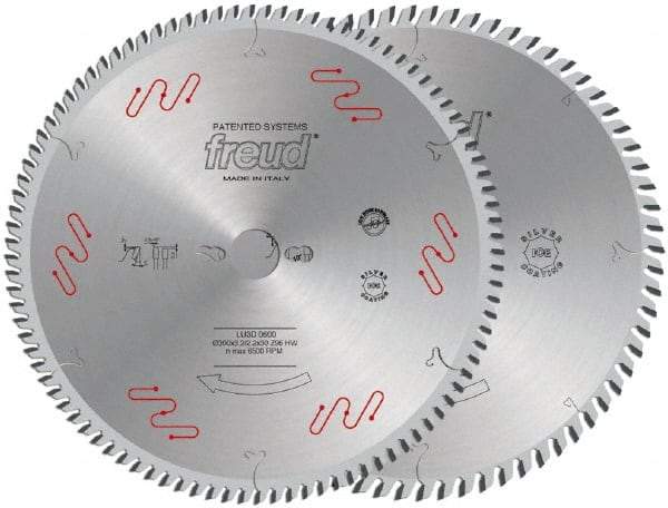 Freud - 300mm Diam, 30mm Arbor Hole Diam, 72 Tooth Wet & Dry Cut Saw Blade - Carbide-Tipped, Standard Round Arbor - A1 Tooling