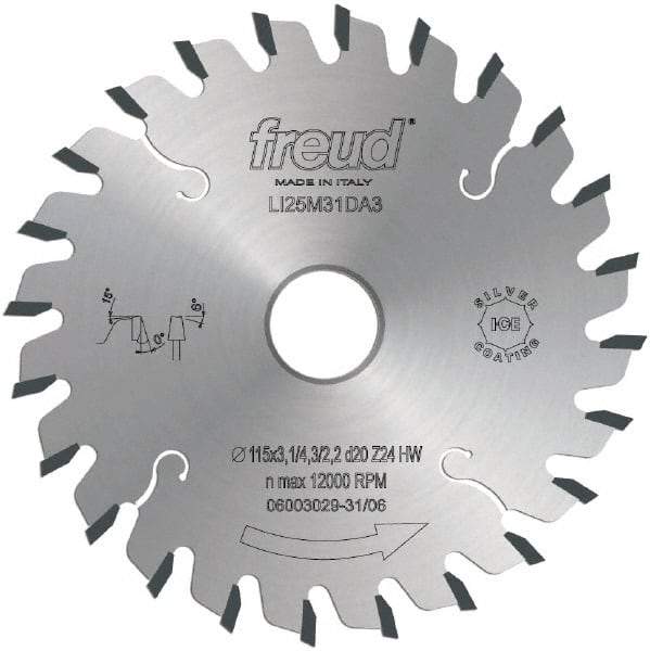 Freud - 200mm Diam, 45mm Arbor Hole Diam, 36 Tooth Wet & Dry Cut Saw Blade - Carbide-Tipped, Standard Round Arbor - A1 Tooling