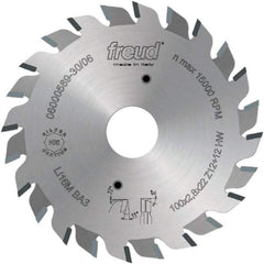 Freud - 120mm Diam, 22mm Arbor Hole Diam, Wet & Dry Cut Saw Blade - Carbide-Tipped, Standard Round Arbor - A1 Tooling