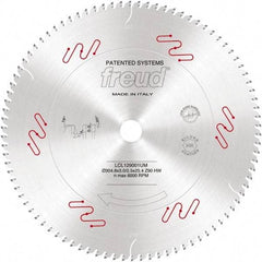 Freud - 12" Diam, 1" Arbor Hole Diam, 90 Tooth Wet & Dry Cut Saw Blade - Carbide-Tipped, Standard Round Arbor - A1 Tooling