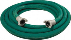 Alliance Hose & Rubber - 1" Inside x 1.88" Outside Diam, Grade 0 Synthetic Rubber, Sandblast Hose - Green, 25' Long, 150 psi Working Pressure - A1 Tooling