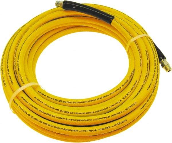 Continental ContiTech - 50' Long, 3/8 Male Rigid x Male Swivel, -20 to 200°F, Nitrile High Temp & High Pressure Hose - 3/8" ID x 3/4" OD, Yellow, 1,000 Max psi - A1 Tooling