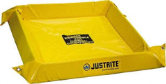 Justrite - 40 Gal Low Wall Berm - 4" High x 4' Wide x 4" Long - A1 Tooling