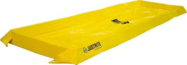 Justrite - 40 Gal Low Wall Berm - 4" High x 2' Wide x 8" Long - A1 Tooling