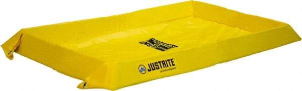 Justrite - 20 Gal Low Wall Berm - 4" High x 2' Wide x 4" Long - A1 Tooling