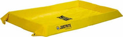 Justrite - 60 Gal Low Wall Berm - 4" High x 4' Wide x 6" Long - A1 Tooling