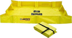 Justrite - 119 Gal Low Wall Berm - 4' Wide x 6" Long - A1 Tooling