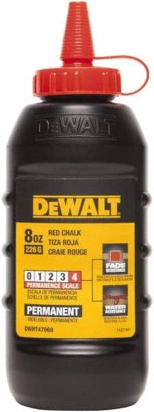 DeWALT - 8 oz Container Chalk Refill - Permanent Red - A1 Tooling