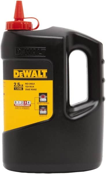 DeWALT - 25 Lb Container Chalk Refill - Red - A1 Tooling