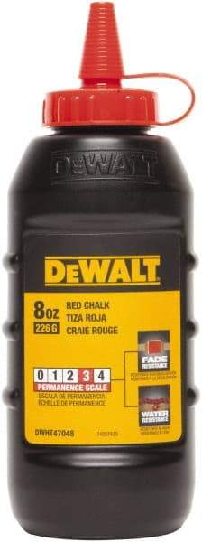 DeWALT - 8 oz Container Chalk Refill - Red - A1 Tooling