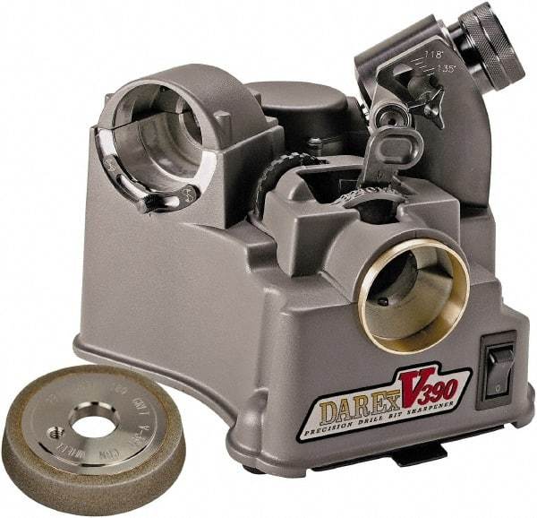 Darex - 1/4 Hp, Drill Bit Sharpener - 115 Volts, For Use On Drill Bits - A1 Tooling