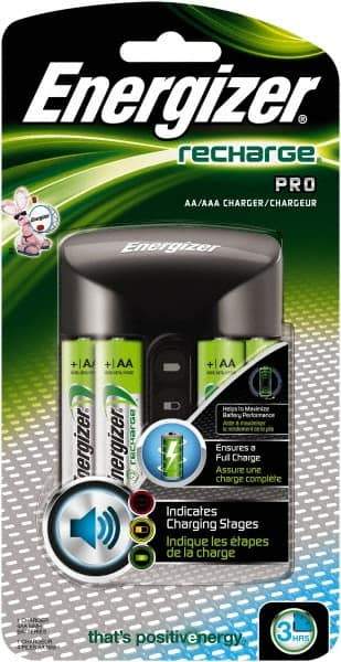 Energizer - 100 to 240 Volt Recharge Pro Charger - NiMH Compatible - A1 Tooling