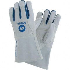 Miller Electric - Welder's & Heat Protective Gloves - ARMOR LN WHT XL 1/PR ARC MIG WELDING GLOVES - A1 Tooling