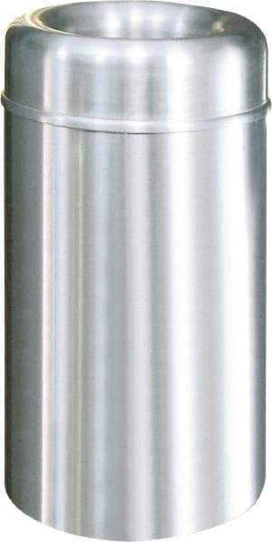 Rubbermaid - 30 Gal Aluminum Round Decorative Waste Receptacle With Top - Steel, 876mm High - A1 Tooling