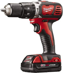 Milwaukee Tool - 18 Volt 1/2" Keyless Chuck Cordless Hammer Drill - 0 to 28,800 BPM, 0 to 1,800 RPM, Reversible - A1 Tooling